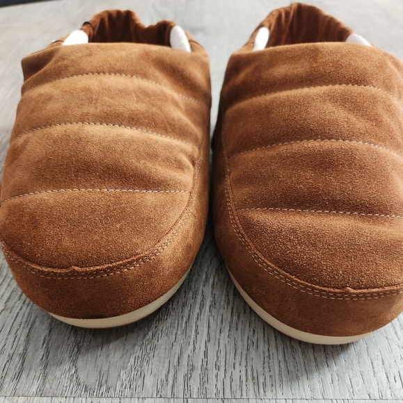 NWT Moon Boot Elastic Back Slip On Puffy Sandals Brown Sz 9.5/10 W - Picture 6 of 8